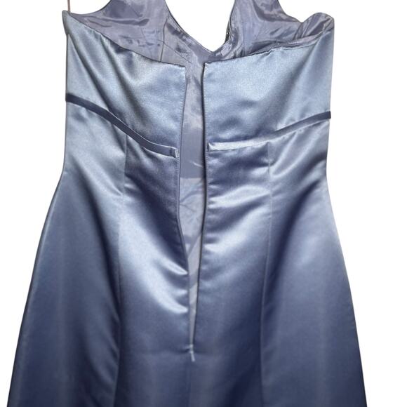 Vintage Prom Dress Maxi Gown 8 Y2K Floral Beaded Halter Glam Satin Corset 90s - Picture 15 of 16